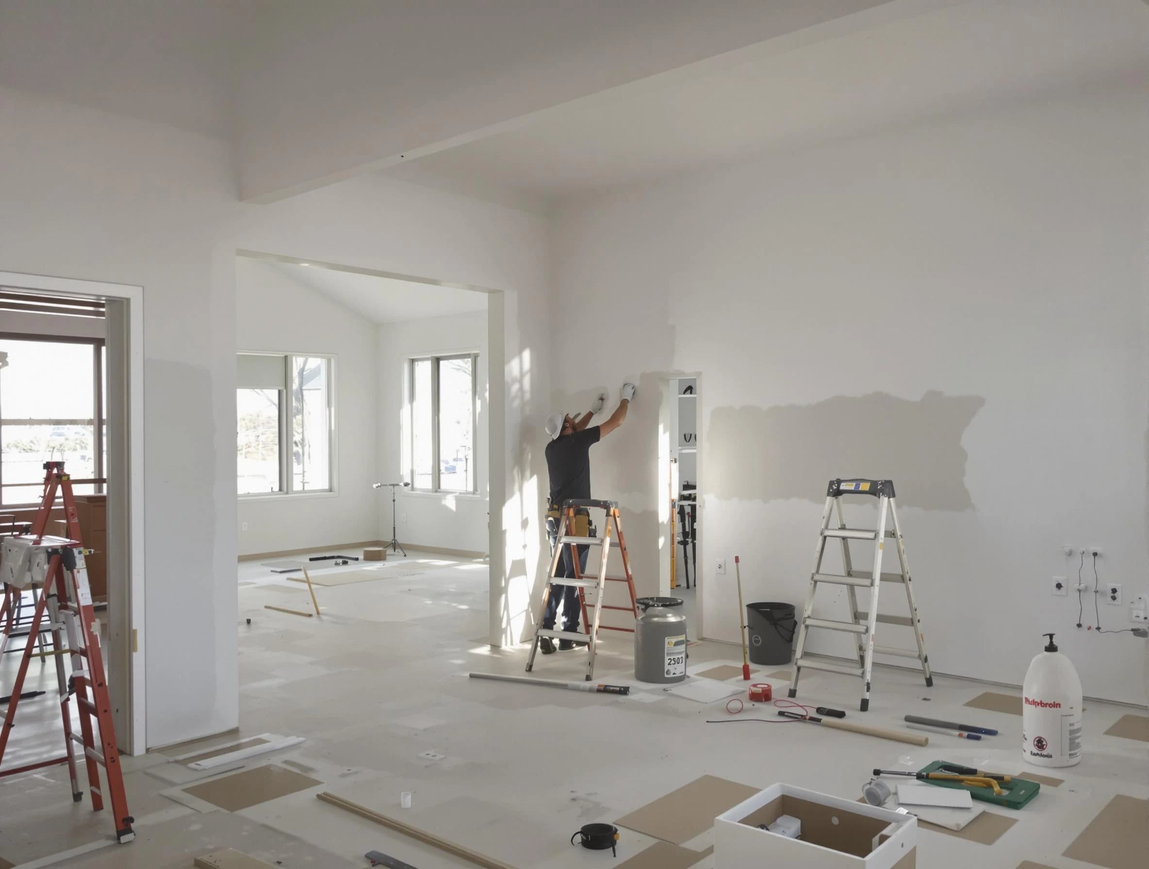 Detailed drywall installation with East Cleveland House Painters in East Cleveland