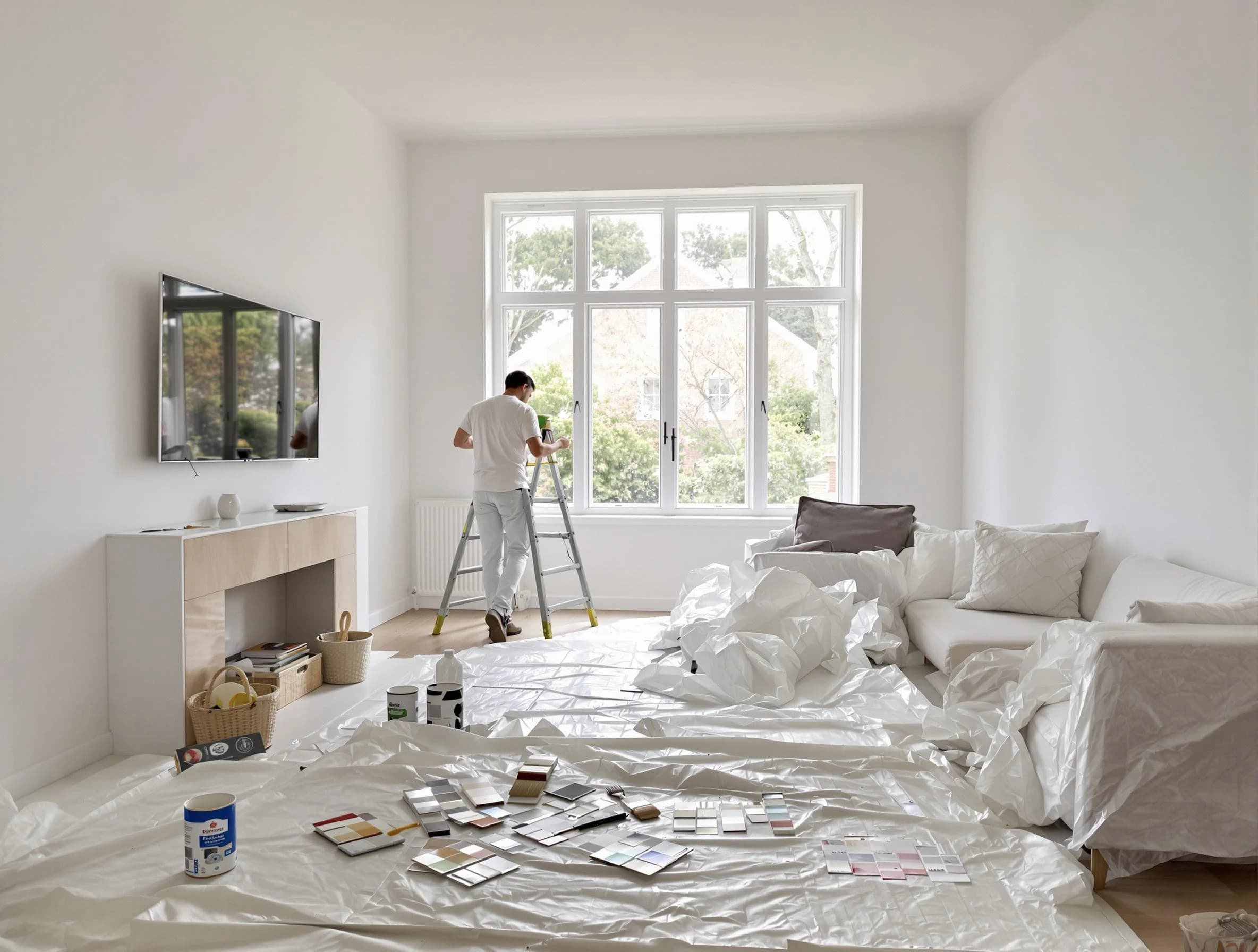 East Cleveland House Painters professional applying interior paint in East Cleveland, OH